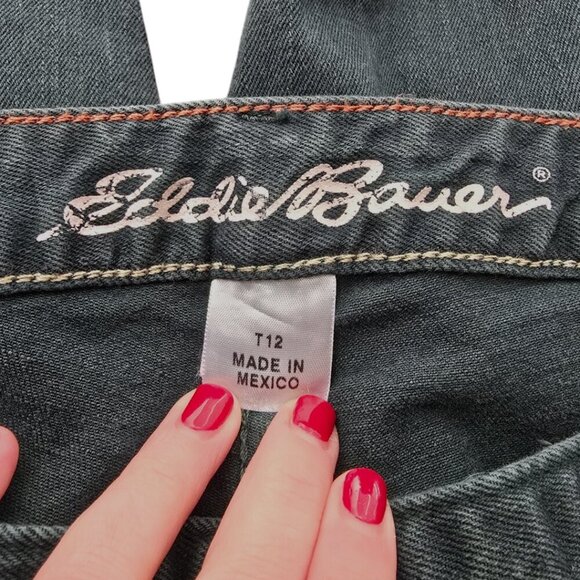 Eddie Bauer Slightly Curvy Skinny Jeans In Forrest Green Sz 12T - Picture 6 of 9